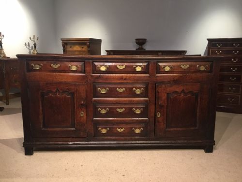 An Oak George III Period Dresser Base
