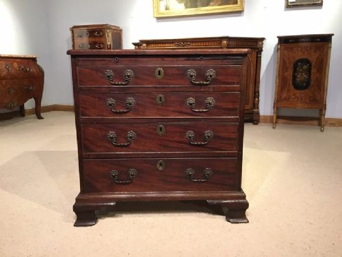 A Small Mahogany George III Period Antique Bachelors Chest