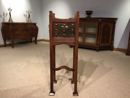 A Shapland & Petter, Arts & Crafts Period Oak and Patinated Copper Planter