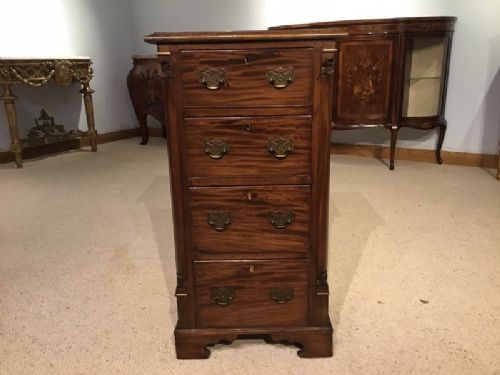 A Mahogany Victorian Period Antique Pedestal Chest