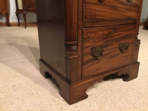 fig 1. A mahogany Victorian Period antique pedestal chest