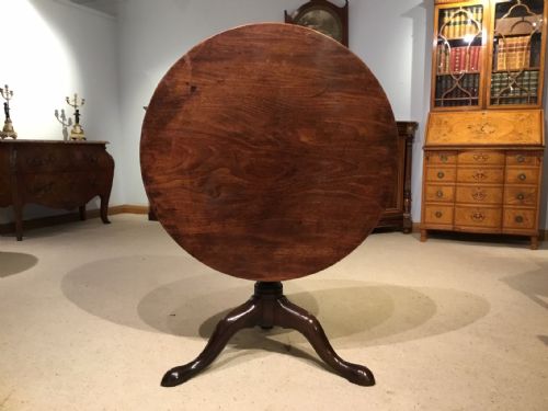 A George III Period Cuban Mahogany Tripod Table