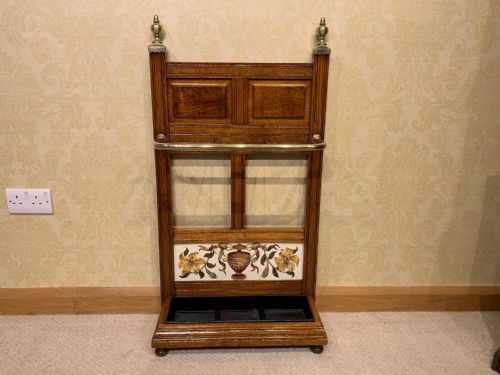 A Victorian Period Shoolbred Brass Mounted Stick Stand