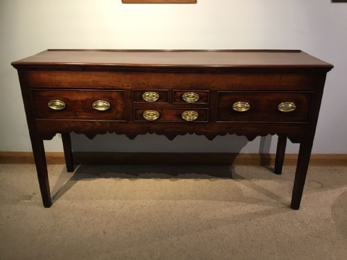 A Rare Fruitwood Georgian Antique Dresser Base of Fantastic Colour and Patination