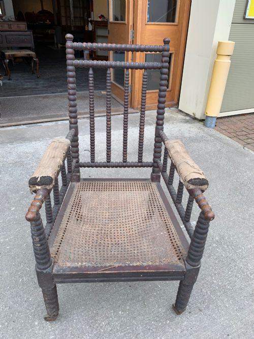 Regency Period Rosewood Simulated Antique Bobbin Chair