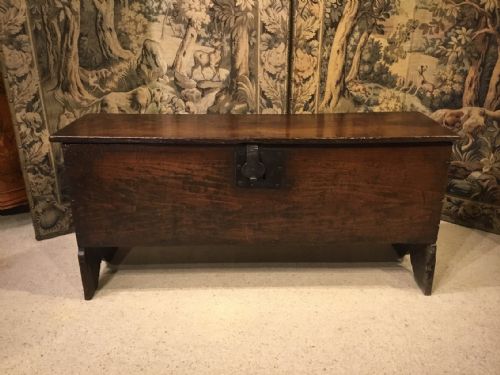 A Late 17th Century Oak Five Plank Sword Chest