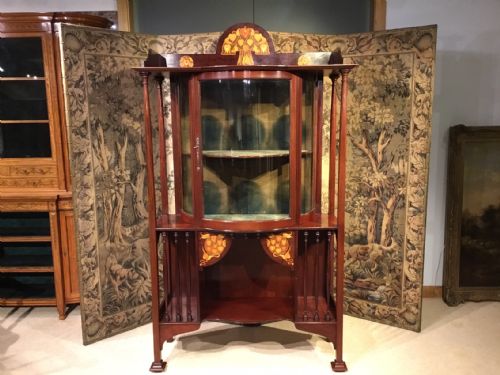 A Fine Quality Shapland & Petter Arts and Crafts Inlaid Cabinet