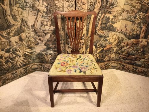 A Mahogany George III Period Single Hepplewhite Chair