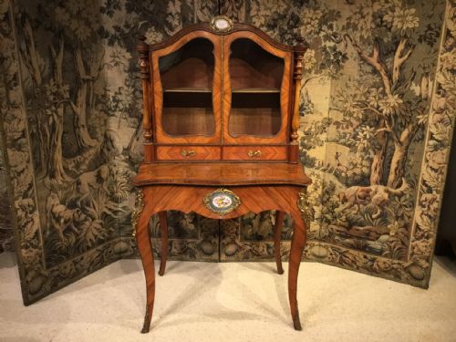 A Good French Kingwood & Ormolu Mounted Bonheur Du Jour