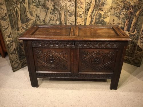 An Oak Late 17th Century Antique Coffer.
