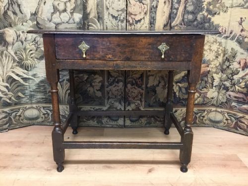 A Late 17th Century Oak Antique Side Table