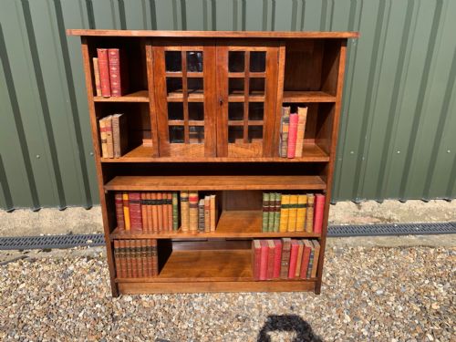 A Quality Solid Walnut Arts & Crafts Period Bookcase