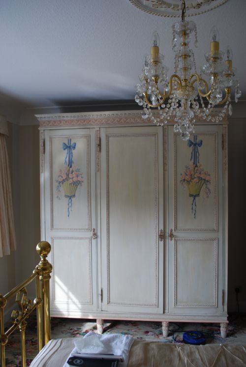 A Late 19th Century French Painted Bedroom Suite