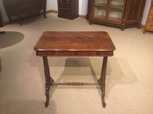 A Mahogany Early Victorian Period Antique Side Table.