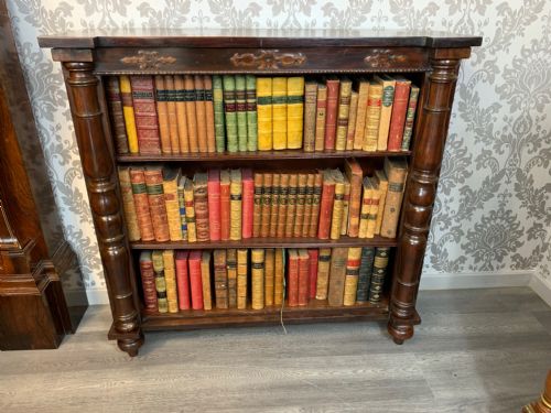 A Victorian Period Mahogany Antique Open Bookcase
