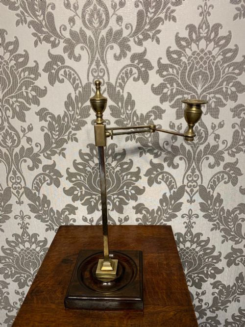 A Rare 19th Century Adjustable Candle Stand