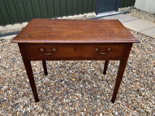 A George III Period Oak Antique Side Table