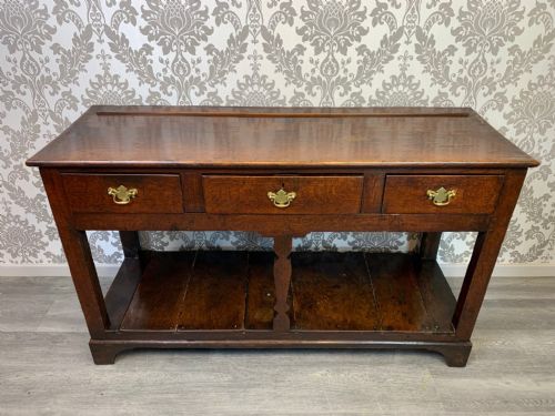 A George III Period Oak Antique Dresser Base