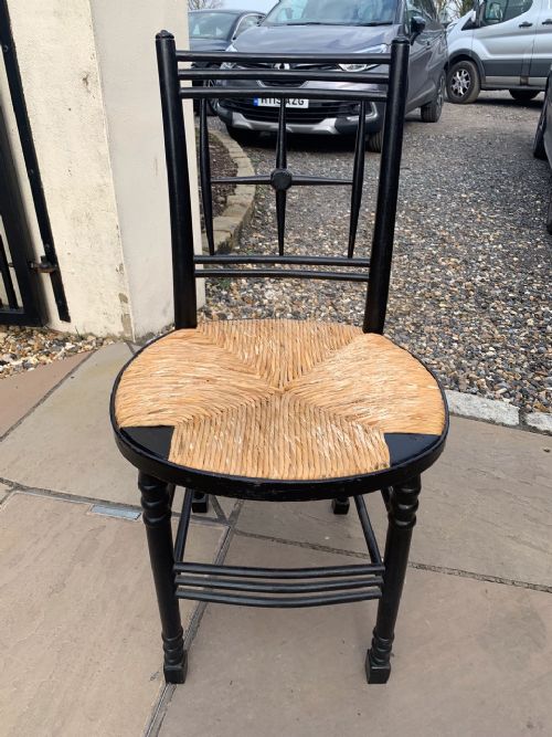 An Aesthetic Period Ford Madox Brown Antique Sussex Chair