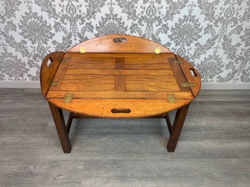 A Lovely 19th Century Mahogany Butlers Tray/coffee Table