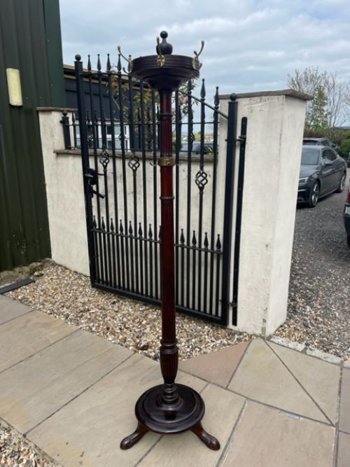 A Fine Quality Edwardian Period Mahogany Hat and Coat Stand