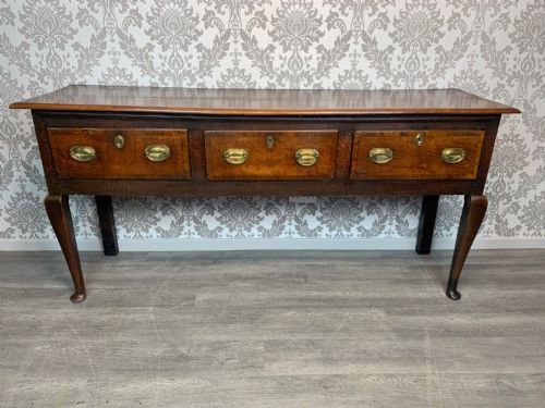 An English 18th Century Antique Oak Dresser Base