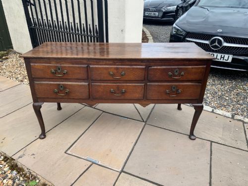 A George III Period Oak Antique Dresser Base.