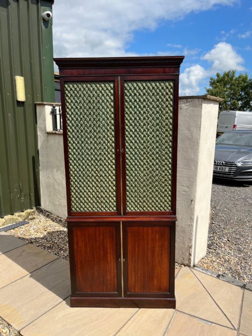 A George IV Period Mahogany Two Door Bookcase