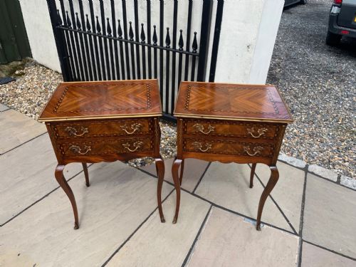 A Fine Quality Pair of French Bedside Tables.