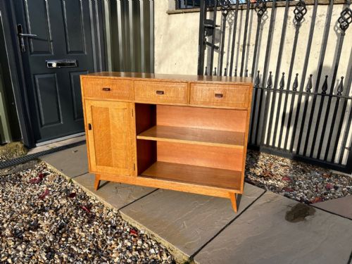 A Cotswold School Oak Open Bookcase
