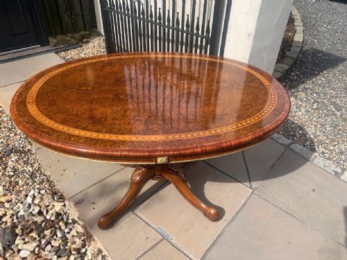 A Stunning Quality Victorian Period Burr Walnut and Ormolu Mounted Centre Table
