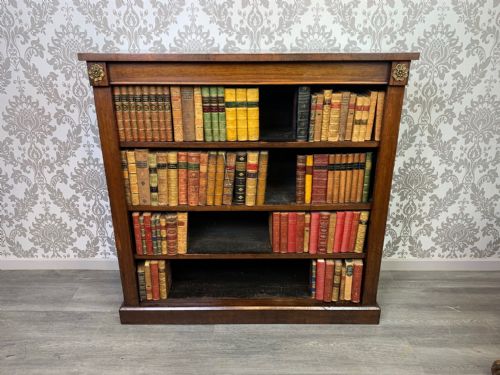 A Fine Quality Early Victorian Rosewood Open Bookcase