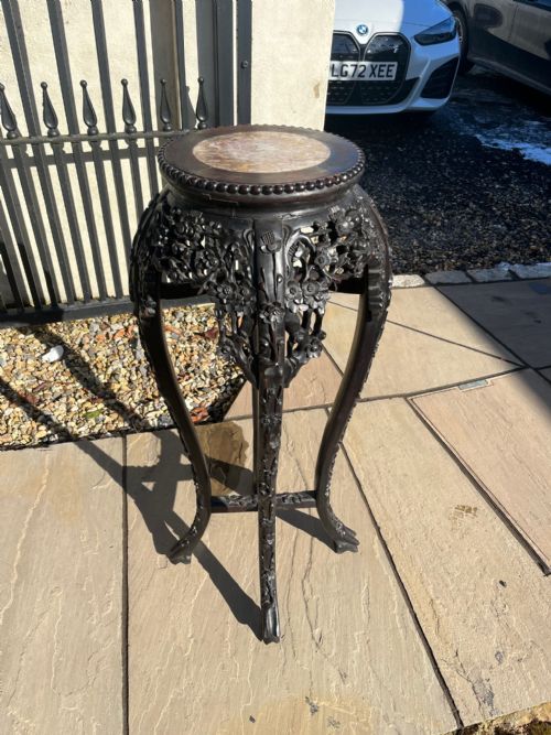 A Late 19th Century Chinese Hardwood Stand