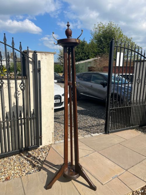 An Edwardian Period Antique Oak Hat and Coat Stand