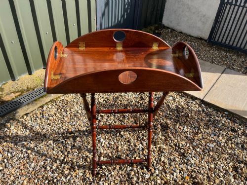 An Early 19th Century Antique Butlers Tray on Stand