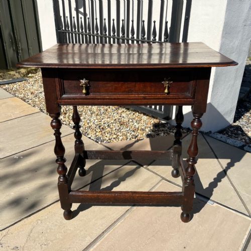 A 17th Century Oak Side Table
