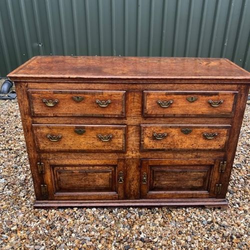 A Late 18th Century Antique Oak Dresser Base