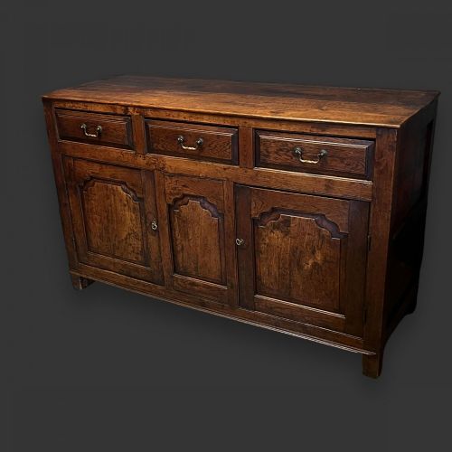 A Good George III Period Oak Dresser Base