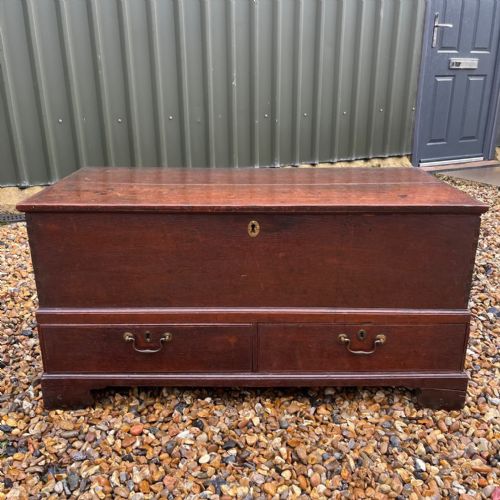 An 18th Century Oak Bedding Box.