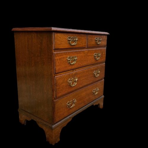 A Small Scale George III Period Oak Chest of Drawers.