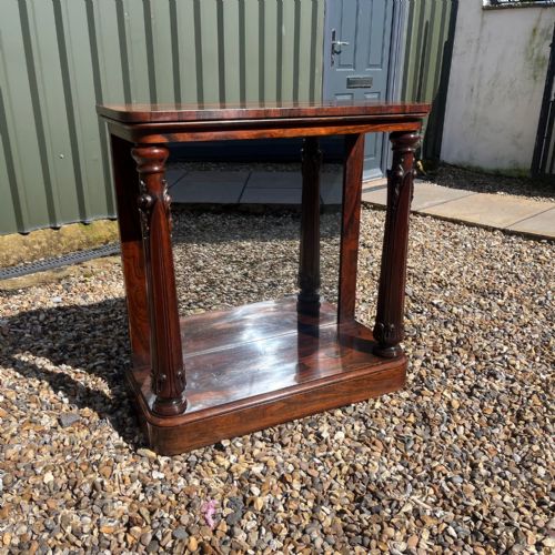 A William IV Period Rosewood Console Table