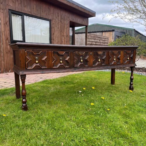 A Late 17th Century Oak Dresser Base