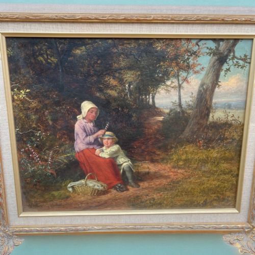 fig 1. A Fine pair of 19th Century oil paintings by William Bromley