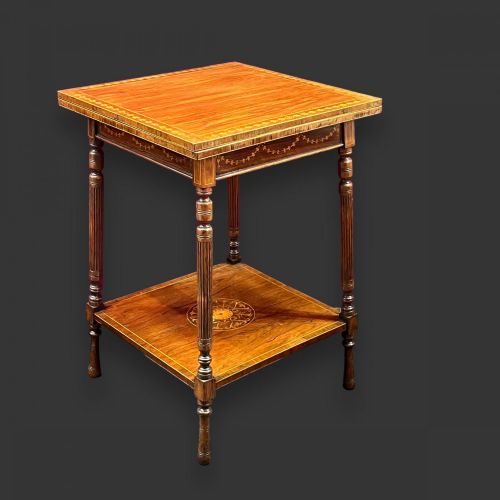 A Fine Quality Edwards and Roberts Edwardian Period Rosewood Games Table