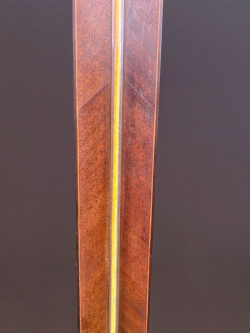 A GEORGE III PERIOD MAHOGANY STICK BAROMETER - ADDITIONAL PHOTO 3