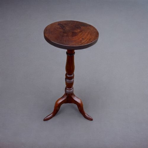 A George III Period Mahogany Antique Candle Stand