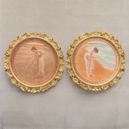 A Fine Quality Pair of Coloured Prints