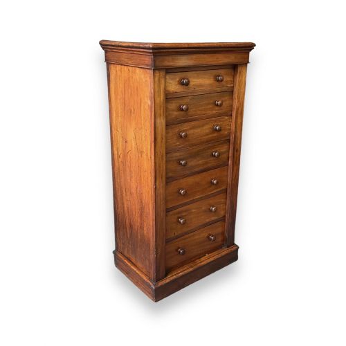 A Victorian Period Mahogany Wellington Chest