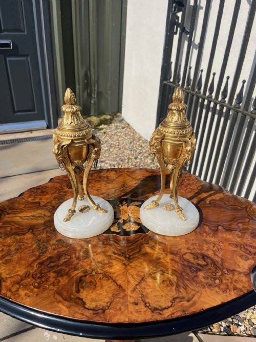 A Fine Quality Pair of French Ormolu Cassoulets.