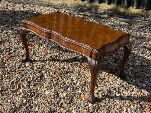 A 1920s Period Burr Walnut Coffee Table